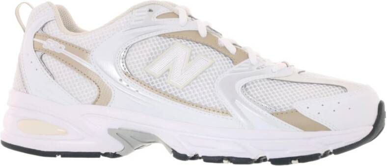 New Balance Witte Sneakers met Zilver en Brons Details Multicolor