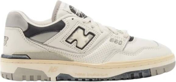 New Balance Witte Sneakers 550 met Contrast Inzetstukken White Heren