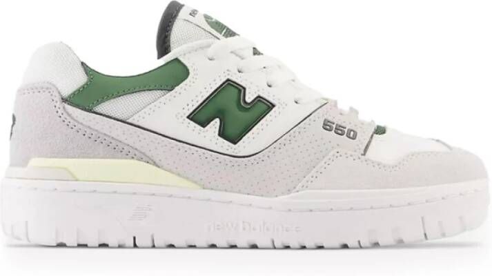 New Balance Witte Sneakers met Groene Details White Dames
