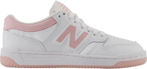 New Balance 480 sneakers wit roze Jongens Meisjes Leer Meerkleurig 36 - Foto 3