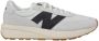 New Balance 370 Sneakers Heren Wit Leer - Thumbnail 2