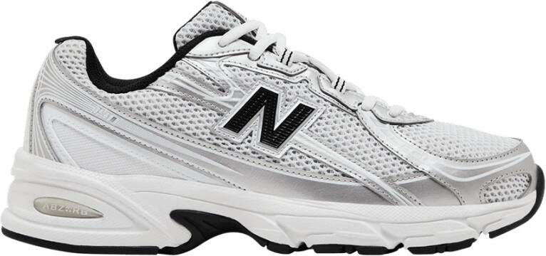 New Balance Witte Zilveren Metallic Marine Sneakers