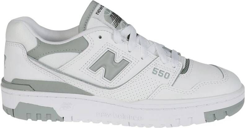 New Balance 550 Leren Sneakers met Perforaties White Dames