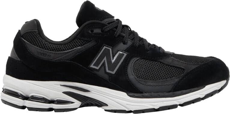 New Balance Zwarte Gunmetal Sneakers Stijl 2002R