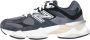 New Balance Zwarte Sneakers Aanbevolen Logo Suède Canvas Rubberen Zool Black - Thumbnail 12