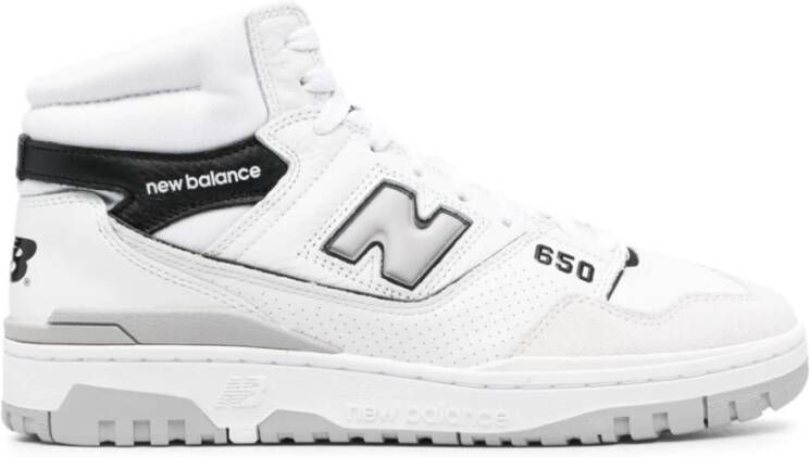 New Balance Zwarte en Witte 650 Sneakers White Dames