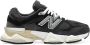 New Balance Zwarte Sneakers Aanbevolen Logo Suède Canvas Rubberen Zool Black - Thumbnail 15