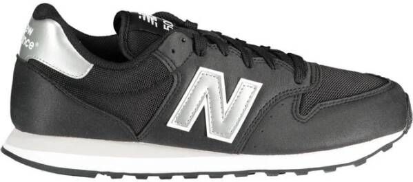 New Balance Zwarte Polyester Sneaker met Contrasterende Details