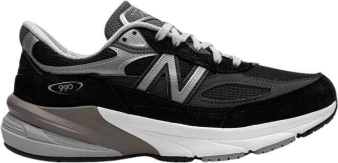 New Balance Zwarte Sneakers met Mesh Panelen Multicolor Heren