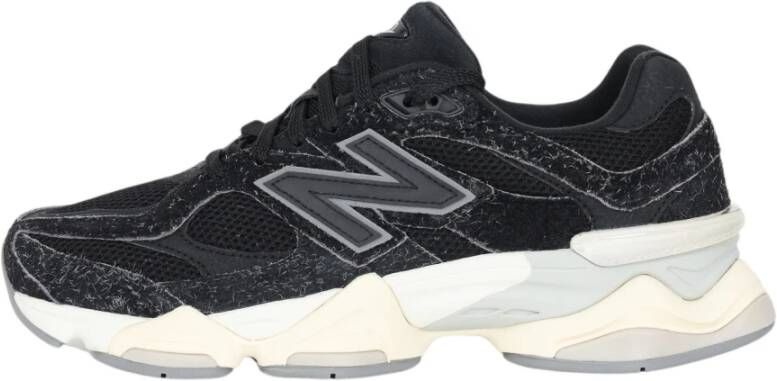 New Balance Zwarte Sneakers met Stoffen Voering en Rubberen Zool Zwart Heren