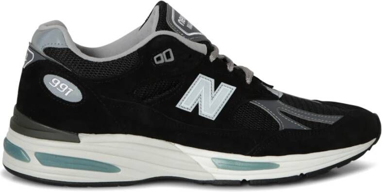 New Balance Sneakers met paneelconstructie en logoborduursel Black Heren