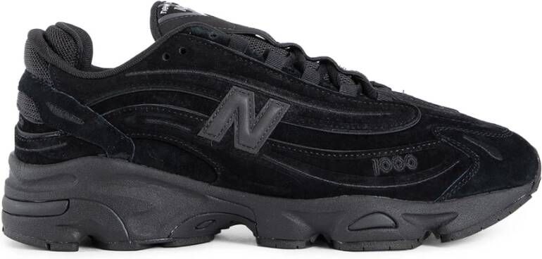New Balance Zwarte suède sneaker met reflecterende details - Foto 1