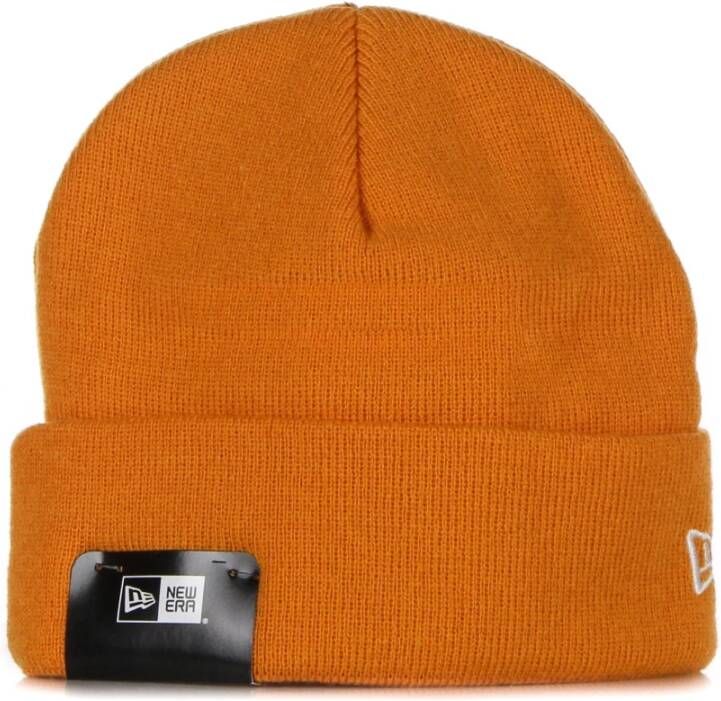 New Era Korte Boord Gebreide Muts Licht Oranje - Foto 1