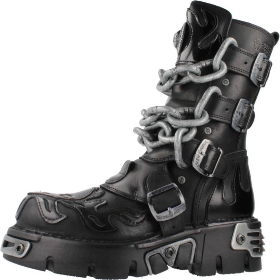 New Rock Metallic Hoge Laarzen