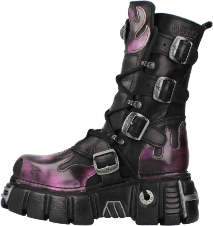 New Rock Metallic Veterschoenen