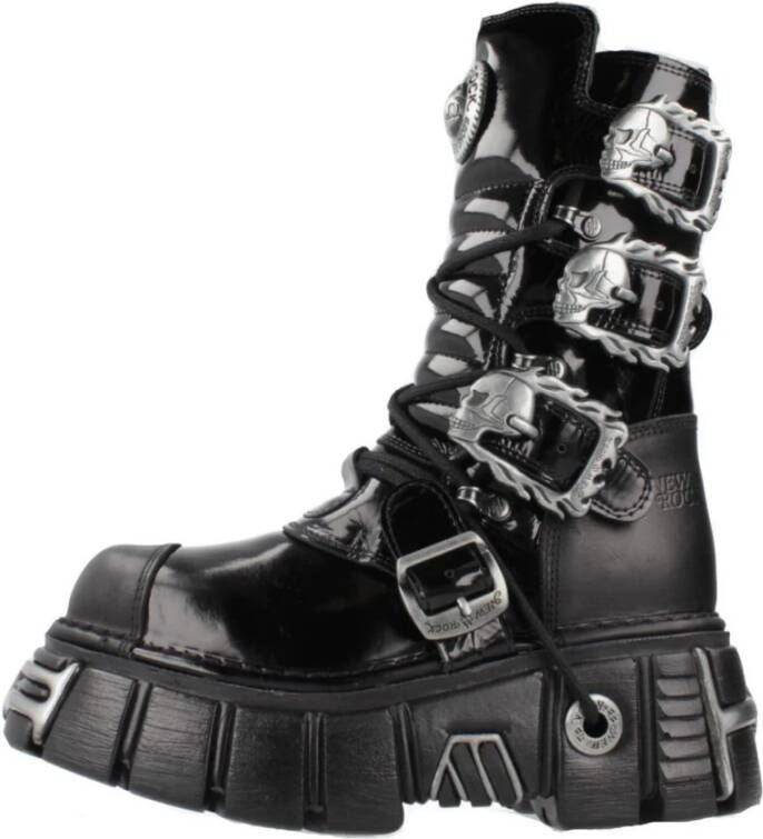 New Rock Metallic Veterschoenen