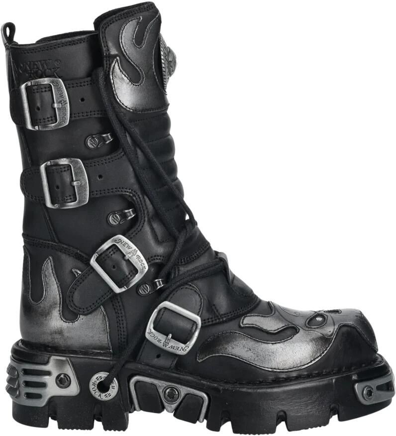 New Rock Laarzen M-107-S2 Zwart Grijs
