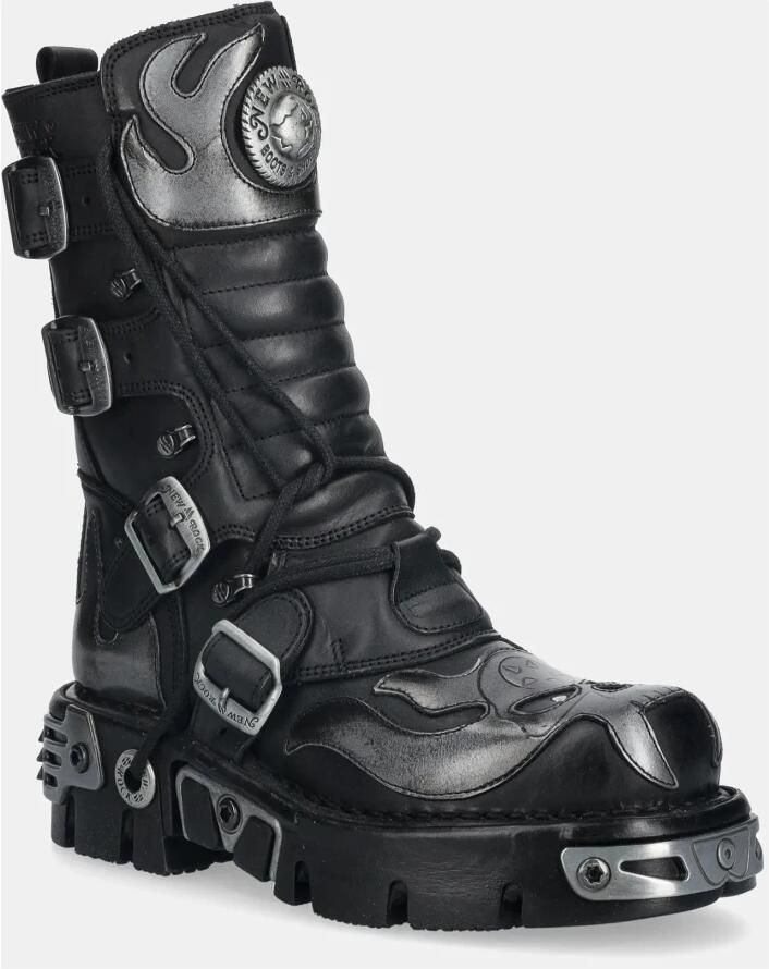 New Rock Laarzen M-107-S2 Zwart Grijs - Foto 2