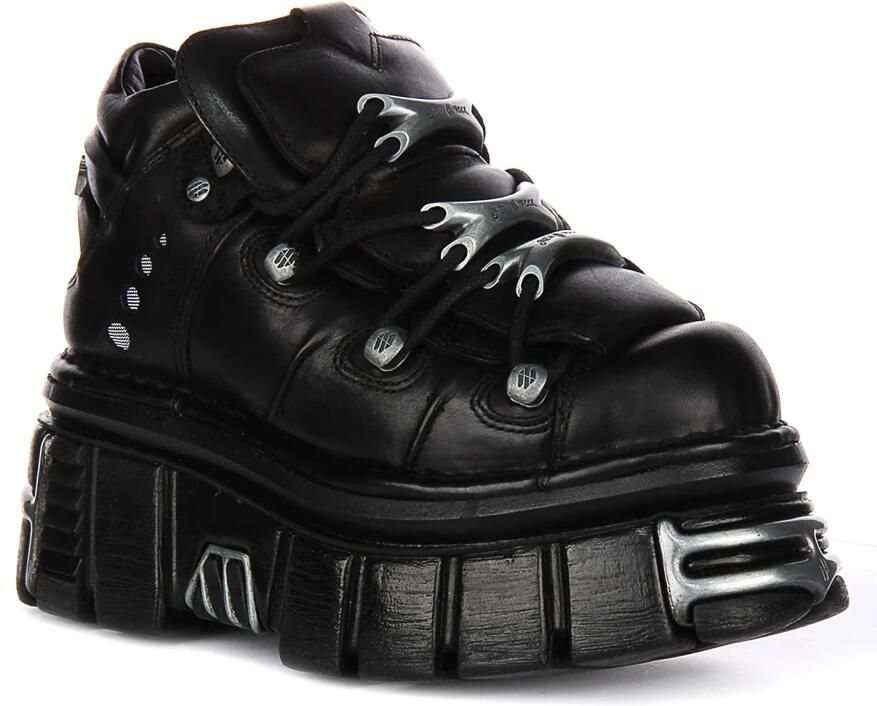 New Rock Gedurfde Tower Platform Schoenen in Zwart