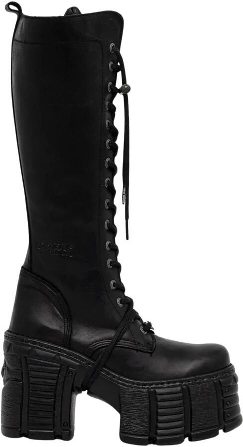 New Rock M-TM002- Plateau Laarzen 39 Shoes Zilverkleurig Zwart