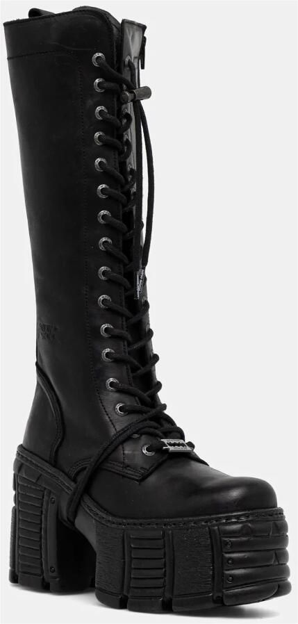 New Rock M-TM002- Plateau Laarzen 36 Shoes Zilverkleurig Zwart - Foto 3