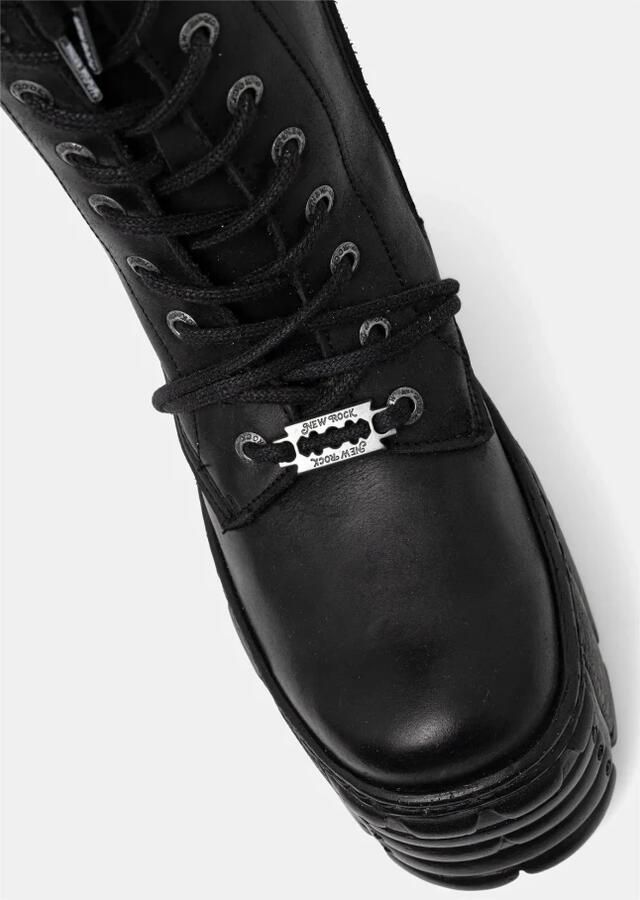 New Rock M-TM002- Plateau Laarzen 36 Shoes Zilverkleurig Zwart - Foto 2