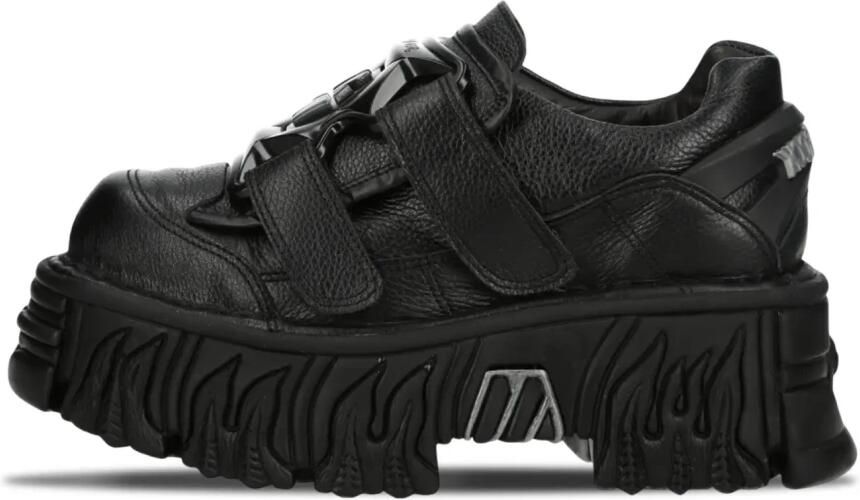 New Rock Luxor Negro Fire Negro Lateral