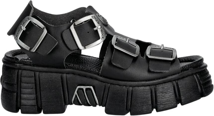 New Rock M-BIOS137-V2 Plateau Sandaal Zwart
