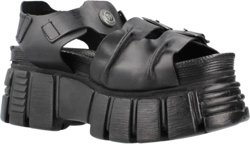 New Rock M-BIOS101SF- Plateau Sandaal 38 Shoes Zwart - Foto 2