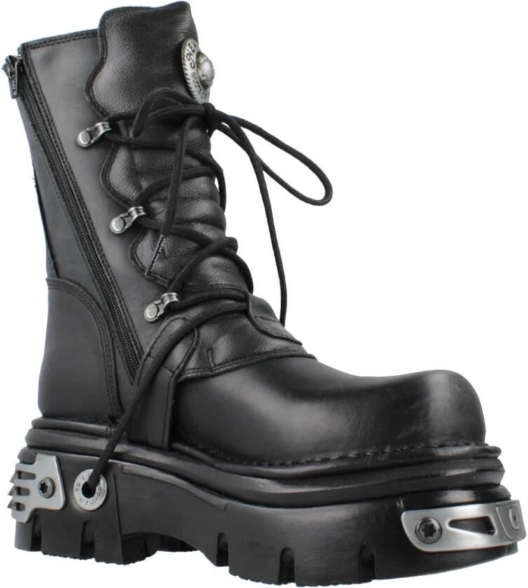 Newrock New Rock unisex veterboot Zwart - Foto 2
