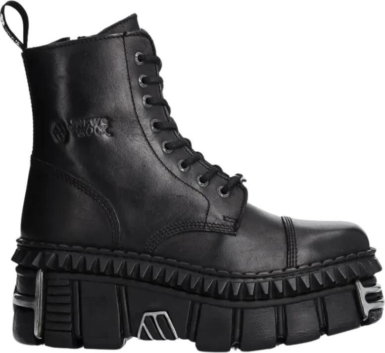 New Rock M-WALL083CCT-S9 Enkellaars 36 Shoes Zwart