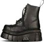 Newrock New Rock Veterlaars 48 Shoes M NEWMILI083 S21 Zwart - Thumbnail 2