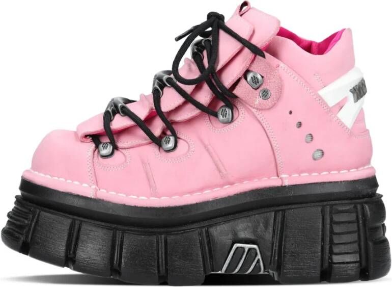 New Rock Rosa Negro Acero Tower Schoenen