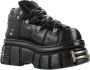 New Rock M-106-S112 Plateau sneakers 44 Shoes Zwart - Thumbnail 2