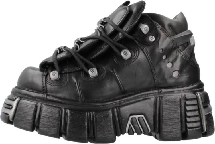Newrock New Rock Lage schoenen 41 Shoes M 106 S1 Zwart Zilverkleurig - Foto 3