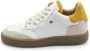 Newlab Wit Kameel Sneaker in Appelschil Microvezel - Thumbnail 1