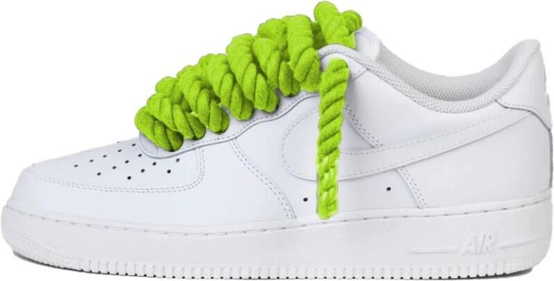 Nike Air Force 1 Lime Green Veters White Heren