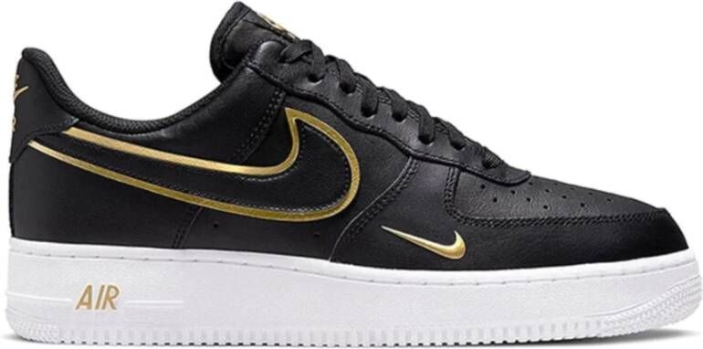 Nike Air Force 1 Low Heren Schoenen Black Leer