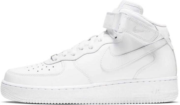 Nike Air Force 1 Mid basisschool Schoenen White Leer Textil Foot Locker