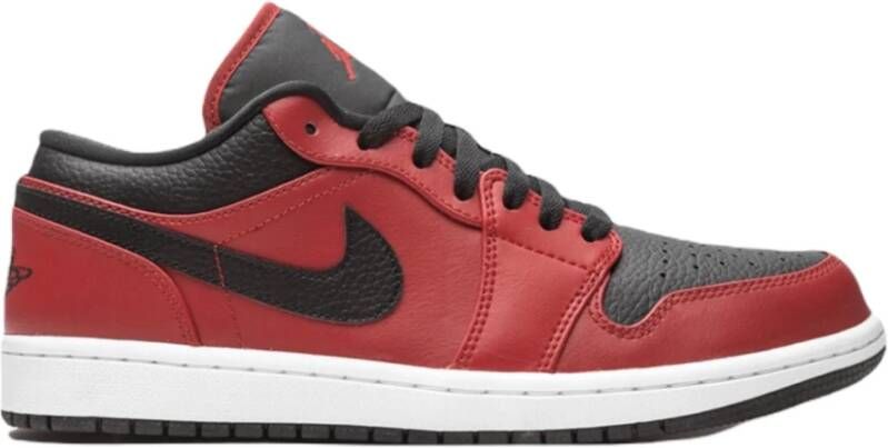 Nike Air Jordan 1 Low Leren Sneakers Red Heren