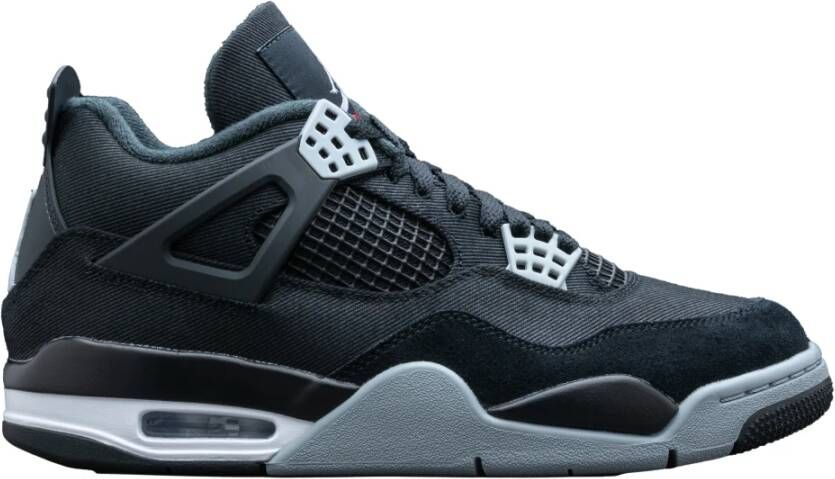 Nike Air Jordan 4 retro se zwart canvas Blauw Heren