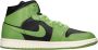 Jordan Wmns Air 1 Mid Black Altitude Green-Sail - Thumbnail 1