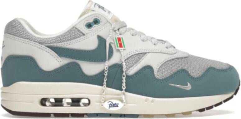 Nike Air Max 1 Patta Waves Aqua (Special Box Bracelet) Blauw Heren