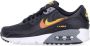 Nike Air Max 90 Zwart Oranje Goud Sneakers Black Heren - Thumbnail 1