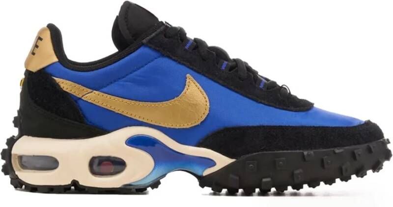 Nike Blauwe Sneakers Veters Gewatteerde Enkel