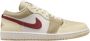 Nike Beige Leren Sneakers met Ronde Neus - Thumbnail 1
