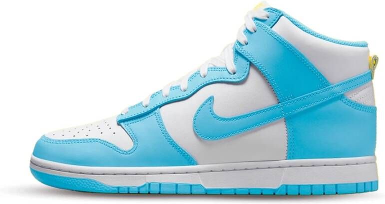 Nike Dunk Hi Retro Blue Chill Blue Chill-White-Amarillo