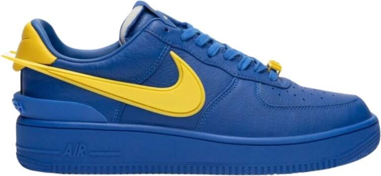 Nike Blauwe Leren Sneakers AIR Force 1 LOW SP Blue Heren
