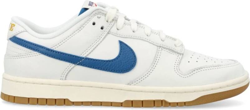 Nike Blauwe Zeil Sneakers Dunk Low Stijl White Dames