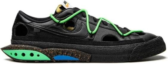 Nike Blazer Low Off-White Black Electro Green Zwart Unisex